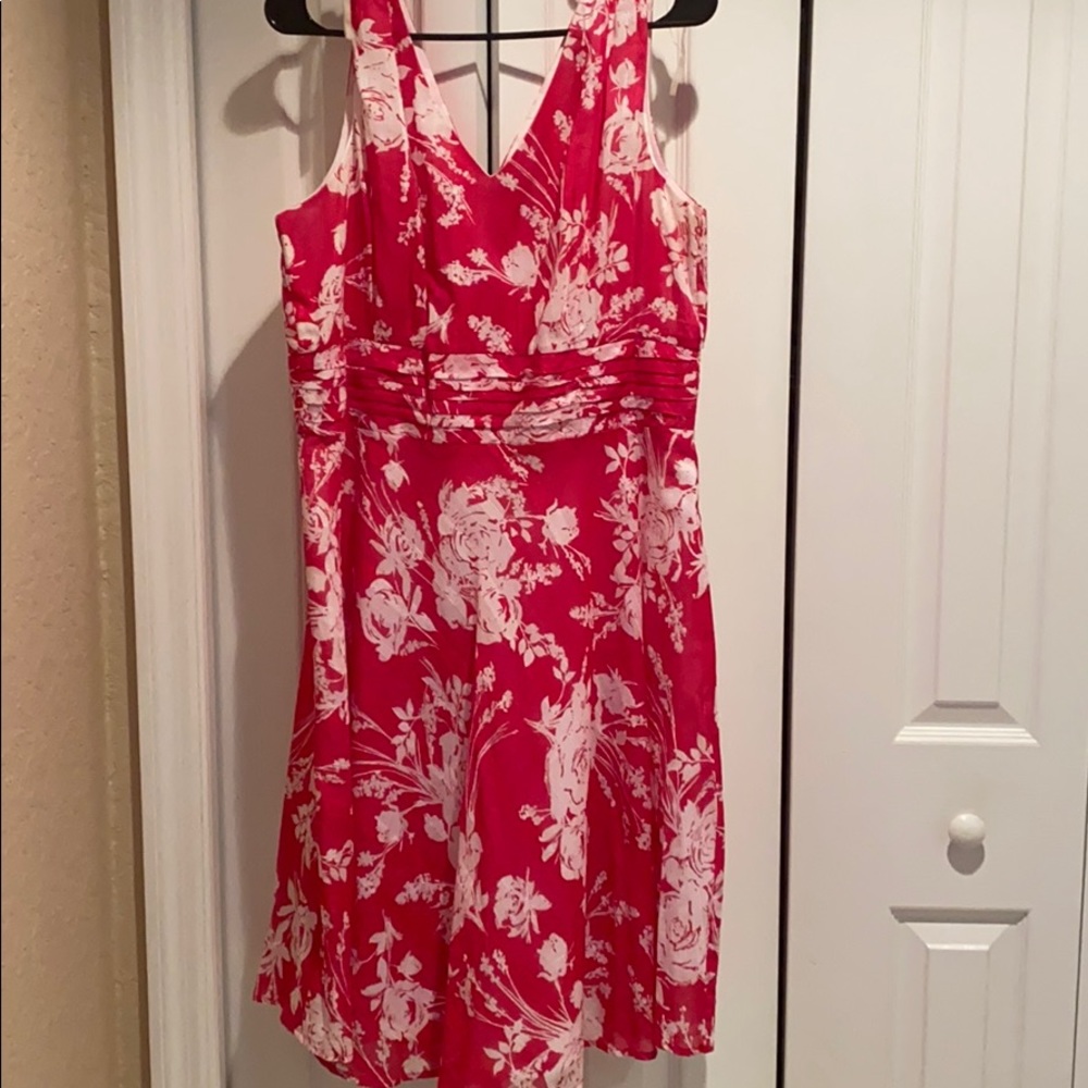 Pink floral dress